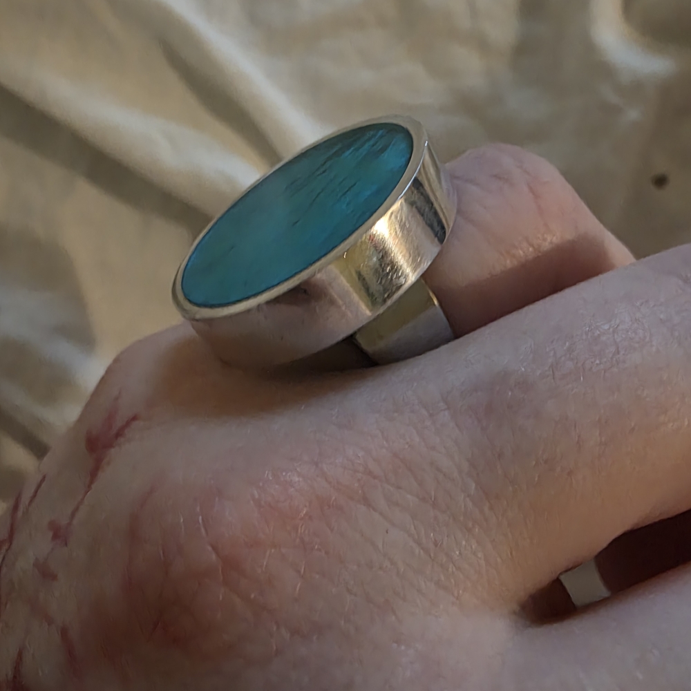 Silver Ring with Turquoise Stone